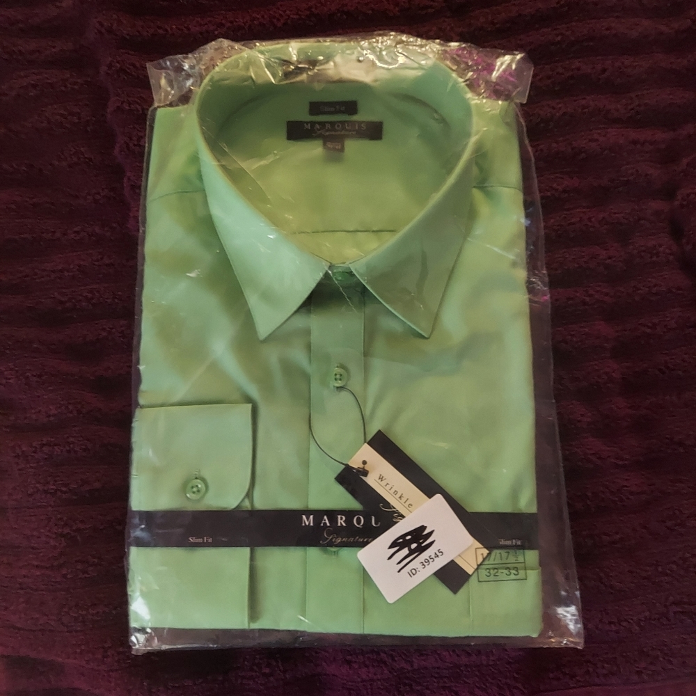 Marquis signature sunfit dress shirt, Lime Green